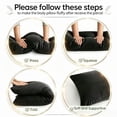 thumbnail image 7 of BedTreat Full Body Pillow Insert with Pillowcase for Adults,Long&Fluffy Pillow for Side Sleeper,Soft&Breathable (20X54,Black), 7 of 7