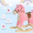 thumbnail image 5 of Dranite Plush Rocking Horse & Chair, Sounds, Wood Base, 3-6Y, 5 of 10