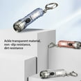thumbnail image 4 of Soidarity Mini llavero linterna impermeable recargable ajustable llavero antorcha iluminación llavero linterna luz aleación de aluminio carpas Blanco fluorescente Soidarity OD029168-04, 4 of 6