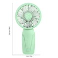 thumbnail image 3 of Portable Handheld Fan Portable Fan Rechargeable 600mAh 3 Speed Electricity Rechargeable Fan Quiet for Outdoor White, 3 of 4
