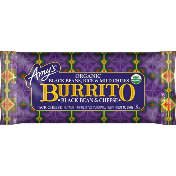 Amy's Kitchen Black Bean & Cheese Burrito, Black Bean & Cheese Burrito