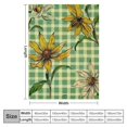 Chilfamy Flower Bee Pattern Print Throw Blanket Flannel Hand/Machine