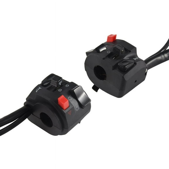 7/8 Inch 22mm ATV Motorcycle Handlebar Control Switches Left Right for Horn Button Turn Signal Fog Light Warning Light