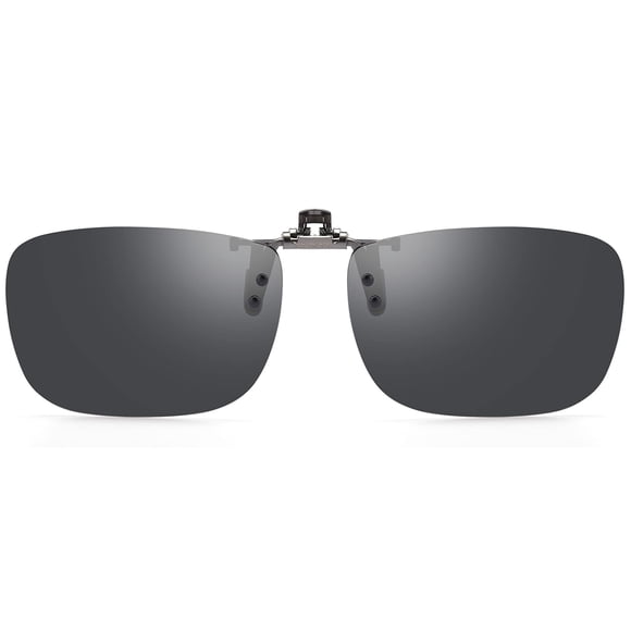 Gafas de sol con clip CAXMAN, polarizadas, color gris recetado