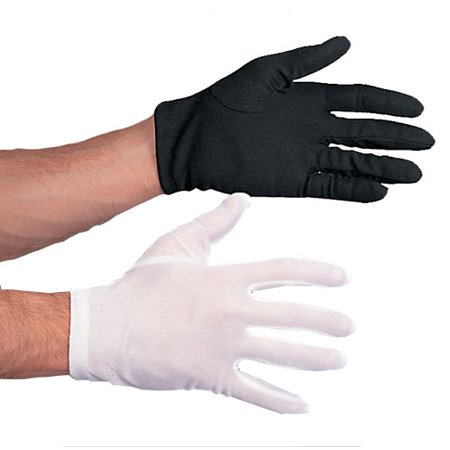 Polyester Gloves White Costume Accessory