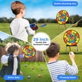 thumbnail image 4 of TERRAMUS Kids Archery Target Game Set, 2-Pack Luminescent Active Bows with Pneumatic Launchers Vacuum Suction Arrows Toys for Boys Girls Ages 5-11+, 4 of 7