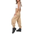 thumbnail image 4 of hirigin Female Casual Long Pants+High Waist Sports Side Pocket Zipper Trousers, 4 of 9