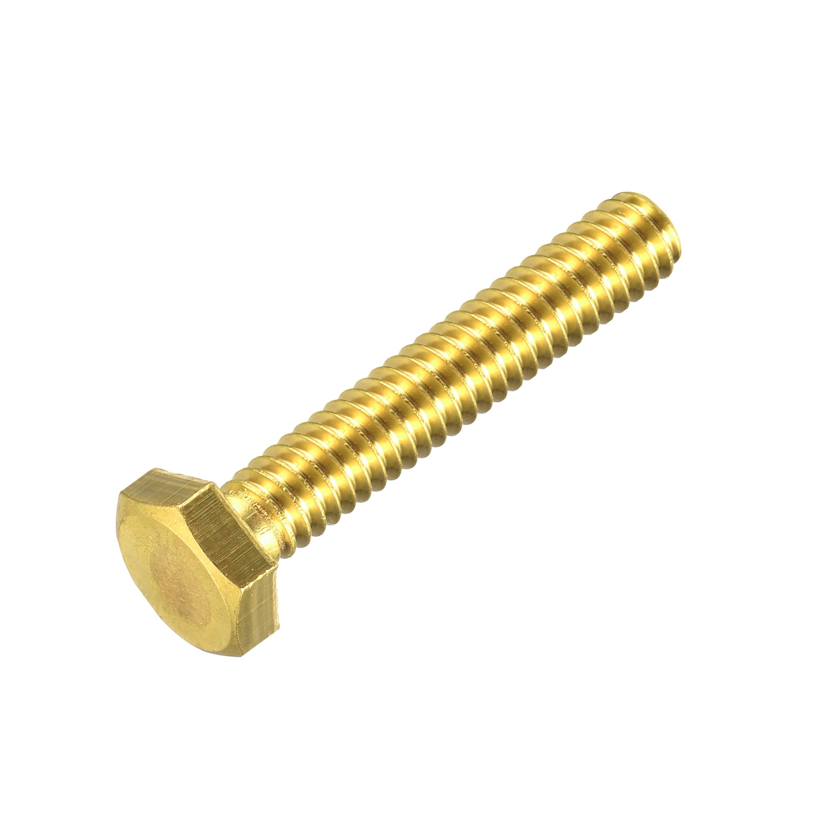 Brass Hex Bolts, 1/420x11/2" 1 Pack Fully Thread Grade 4.8 Machine