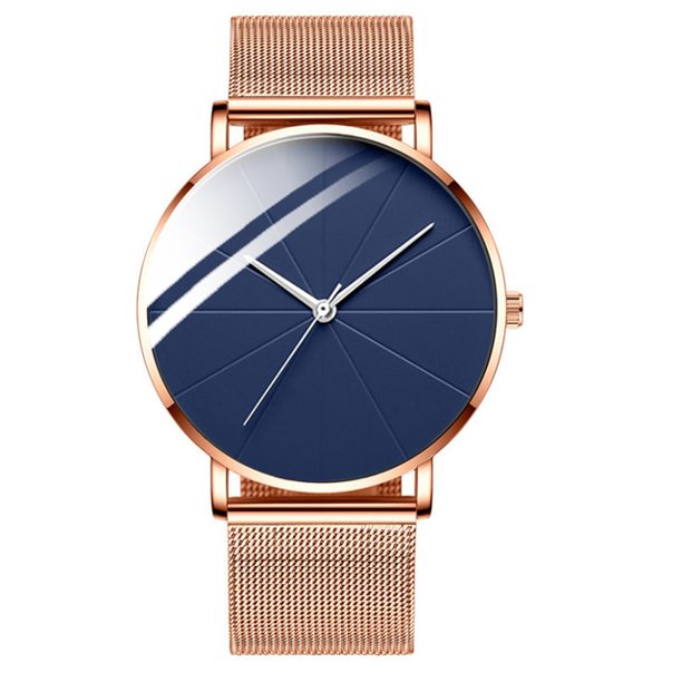 Relojes minimalistas de moda para hombre 2022, relojes sencillos de negocios para hombre, correa de malla de acero inoxidable ultrafina, reloj de cuarzo, reloj masculino Tan Jianjun unisex