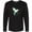 AB-Black, variant on Inktastic hummingbird paint splatter Long Sleeve T-Shirt