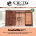 thumbnail image 4 of Strictly Sinks Undermount Workstation Kitchen Sink – 32" Stainless Steel 16 Gauge Single Bowl Sink, 4 of 9