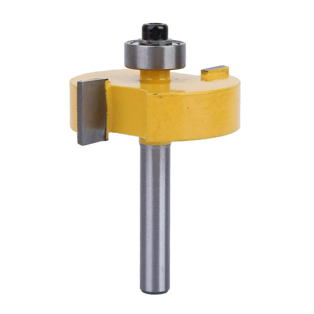Mgaxyff 1/4 Shank T Slot Cutter Slotting Rabbeting Bearing Router Bit