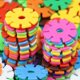 thumbnail image 2 of Thickened Piecing Plastic Snowflake Blocks Toys Children Early Education Toys Colorful Macaron Specifications Blocks, 2 of 5