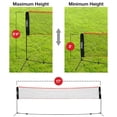 thumbnail image 5 of Xcello Sports Complete Badminton Sets for Backyard, Includes 17-foot Foldable Badminton Net, 4 Badminton Rackets, 6 Badminton Shuttlecocks and Carry Bag, 5 of 6