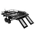 thumbnail image 4 of 1/10 Heavy Duty RC Trailer Car, Black Metal High Simulation  RC Experience RC Trailer Car Easy  Large Capacity  for D110, 4 of 8