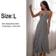 thumbnail image 2 of Vestido casual con cuello en V profundo para mujer, vestido largo con estampado floral sin espalda y abertura para fiesta en la playa, negro, L, 2 of 6