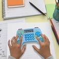 thumbnail image 5 of DAMAI Blue calculators Basic for Teachers Basics Office,Game-Style Calculator,Exam Handheld Calculator Digital Portable Arithmetic Calculator,Addition, Subtraction, Division, and Multiplication, 5 of 7