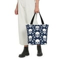 thumbnail image 5 of Salouo white arrow Skull for Shoppers Tote for Women Foldable Handbags with Big Capacity Casual One-Shoulder Shopping Bag Hobo Bags Fit for Office/Shopping/Park, 5 of 6