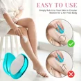 thumbnail image 3 of XUPIX Crystal Hair Eraser Physical Hair Removal Tool Reusable Glass Epilator Painless Body Depilation Tool For Legs Arms Back Underarms Portable Mild Hair Remover, 3 of 7