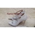 thumbnail image 2 of New Fashion Pointed Toe Cutout Pumps Sandals Sexy Stiletto Buckle Strap White High Heels Party Wedding Women'S Shoes Gladiator, 2 of 5