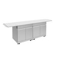 thumbnail image 3 of Transolid OUCS6424 Outdoor Kitchen 64-in x 24-in x 37-in Double Utility Cabinet With Folding Shelves, Stainless Steel, 3 of 5