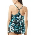thumbnail image 4 of Coco Reef Womens Cassis Swirl Mesh Layer Underwire Tankini Top C-DD Cups Style-U81035 Swimsuit, 4 of 4