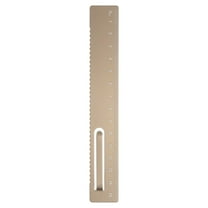 Uxcell Straight Ruler 15cm Metric Metal Aluminum Alloy Measuring Bookmark Clip Ruler Scale Tool for Measure Study Reading Classroom Office, Gold