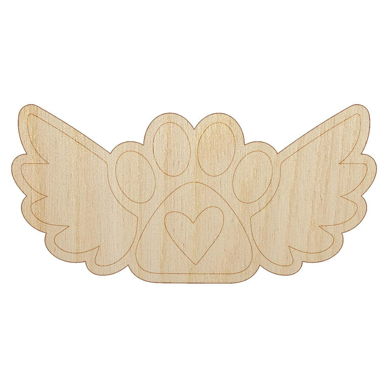 Unfinished Wood Angel Wings, 2 Wings, DIY Angel Craft