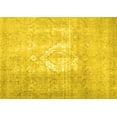 thumbnail image 1 of Ahgly Company Indoor Rectangle Abstract Yellow Contemporary Area Rugs, 5' x 7', 1 of 4