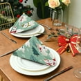 thumbnail image 3 of Napkin Satin Napkin 20*20 Inchx4 Kitchen Towel Dinner Plate Towel Decorative Towel Napkin Tea Towel Suitable For Kitchen Table White Christmas Bear Pattern, 3 of 8