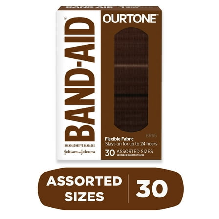 Band-Aid Brand OurTone Adhesive Bandages, BR65, 30 Count