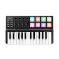 thumbnail image 1 of Controlador MIDI WORLDE Panda MINI Controlador de teclado MIDI USB ultraportátil de 25 teclas 8 almohadillas de disparo retroiluminadas coloridas Worlde Controlador MIDI, 1 of 6