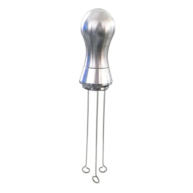 Nivelador de aguja para prensa de espresso de acero inoxidable, diseño exquisito y duradero. Plata