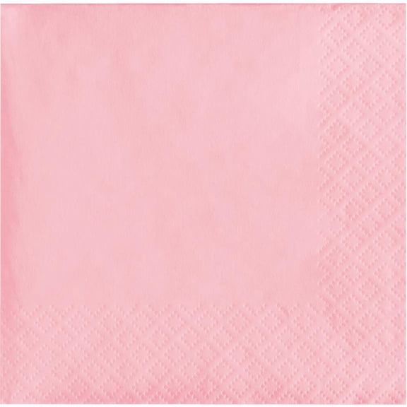 500/Case Bulk Classic Pink Beverage Napkins 3 ply