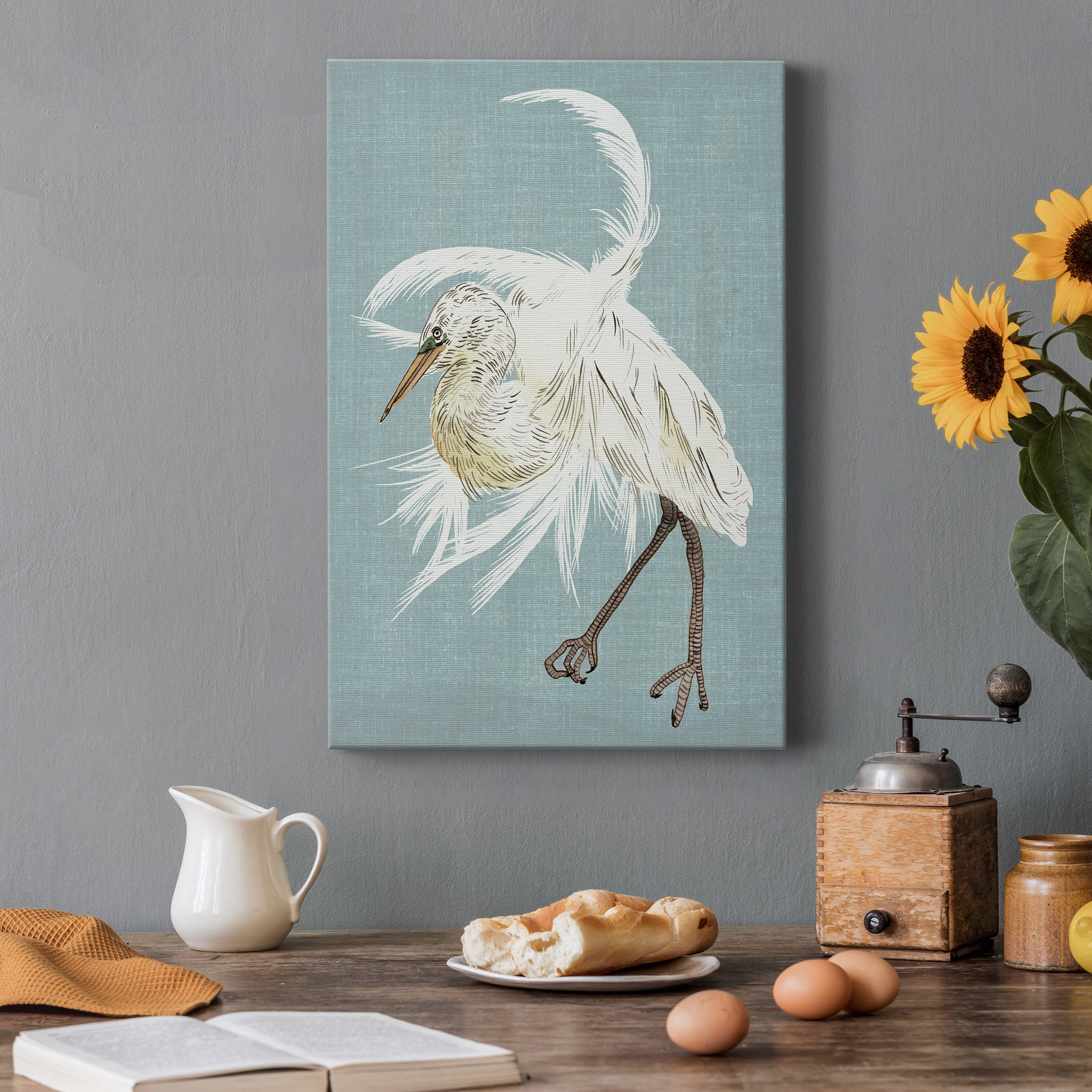 Heron Plumage IV Premium Gallery Wrapped Canvas - Ready to Hang