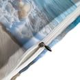 thumbnail image 4 of 3 Pcs Soft Bedding Set, Includes 1 Duvet Cover with Zipper And 2 Pillow,Shams Starfish Beach Full(79"×90"), 4 of 8