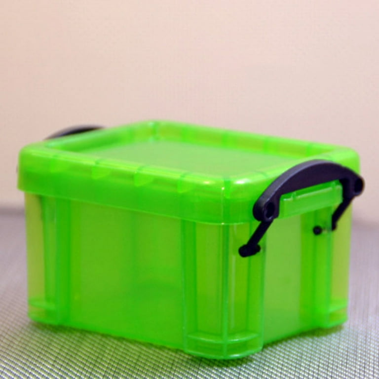 Wotermly 20 Pcs Mini Storage Containers Small Rectangle Plastic