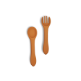 thumbnail image 1 of Silicone Baby Fork and Spoon Set - 100% Food Grade Toddlers Silicone Utensils Set,BPA Free Anti-Choke Baby Spoon and Toddler Fork Combo, 1 of 2