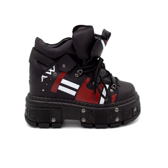 Tenis Sneakers con Plataforma Casual para Mujer Anthony Wang Mangosteen Black