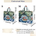 thumbnail image 2 of FORMRS Womens Corduroy Tote Bag Crossbody Shoulder Handbag with Pocket, Red Goldfish, 2 of 7