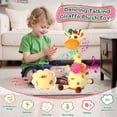 thumbnail image 2 of Juguete de jirafa que canta, baila y habla, versión de carga/afinación con control remoto, canta 10 canciones infantiles, juguete de peluche que repite lo que dices,Jirafa, 2 of 8