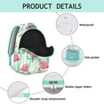 thumbnail image 4 of Flamingo Themed School Backpack - 17 Inch Waterproof Laptop Bag with Multiple Pockets, Comfortable Bookbag for College Students, Cute Back to Campus Backpack Gift Idea, 4 of 6