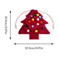 thumbnail image 2 of Fufafayo Christmas Tree Drawstring Bag Ornaments Hanging Decorations Window Party Decor Cute Tree Shaped Gift Bag for Indoor Outdoor Xmas Holiday Party Atmosphere Decor, 2 of 7