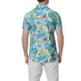 thumbnail image 3 of Damipow Hawaiian Shirts for Men Short Sleeve Aloha Beach Shirt Floral Summer Casual Button Down Shirts(S-2XL), 3 of 6