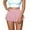 Light Pink, variant on BUWTTER Women's Skirts Solid Color Mini Pleated A Line High Waist Flared with Zipper Casual Stretch Short Red Skirt L