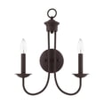 thumbnail image 6 of Beaumont Lane Contemporary 2-Light Metal Wall Sconce in Bronze, 6 of 7