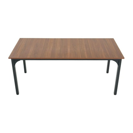 71in Dining Table, Rectangle Kitchen Table for 6-8 Person, Wood Dining Table Brown