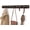 Walnut/Black, variant on Wall-Mounted Coat Rack with 5 Hooks – Modern, Space-Saving Storage for Hats, Jackets, Bags, Entryway, Mudroom, Closet, Bathroom, Bedroom – White/Nickel