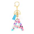 thumbnail image 1 of Personalised Initial Keyring A-Z Birthday Gift Bag Key Purple Xmas Car, 1 of 9