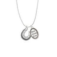 thumbnail image 2 of Delight Jewelry Silvertone Beaded Horseshoe Best Mom Ever Charm Necklace, 2 of 4
